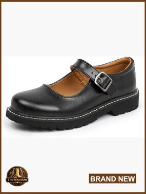 Women's Mary Jane Shoes Adjustable Ankle Strap Round Toe Oxford Dress Shoes